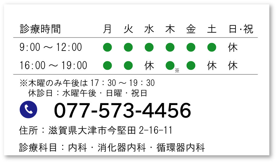 大津市の林内科・診療時間